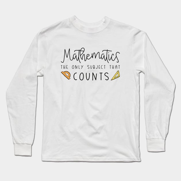 Mathematics Long Sleeve T-Shirt by LuckyFoxDesigns